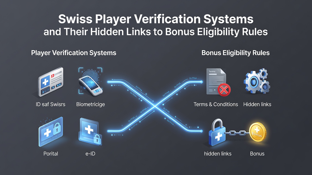 Flowchart illustrating verification stages connected to bonus activation rules in Swiss casinos